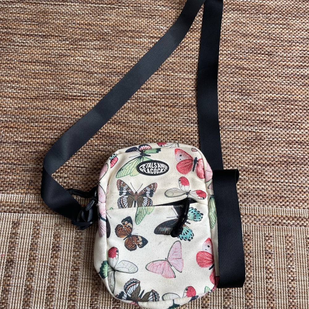 Butterfly Print Crossbody Bag